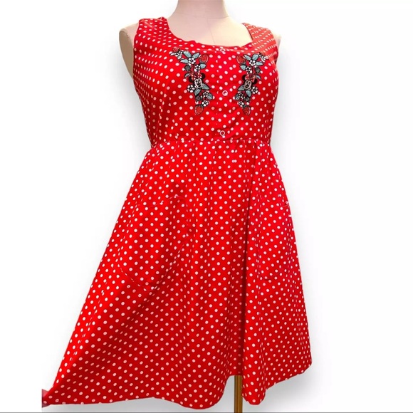 Disney Minnie Mouse Her Universe Red Polka Dot Strawberry Dress 3x - Picture 2 of 15